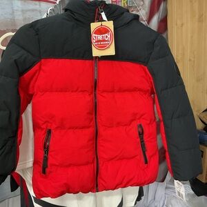 Kohl's Kids Red and Black Puffer Jacket NEW Xero Exposure